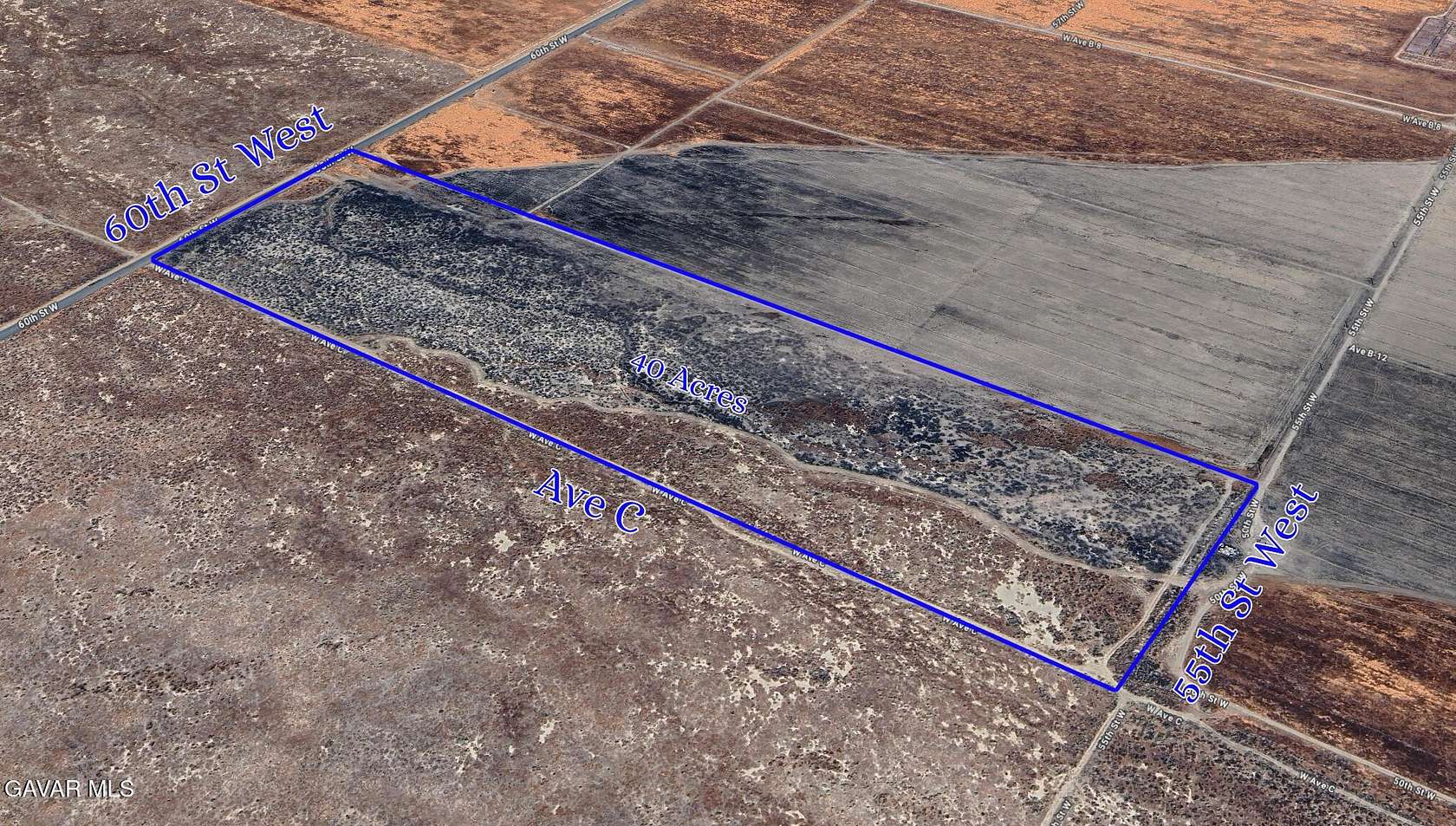 40 Acres of Land for Sale in Lancaster, California