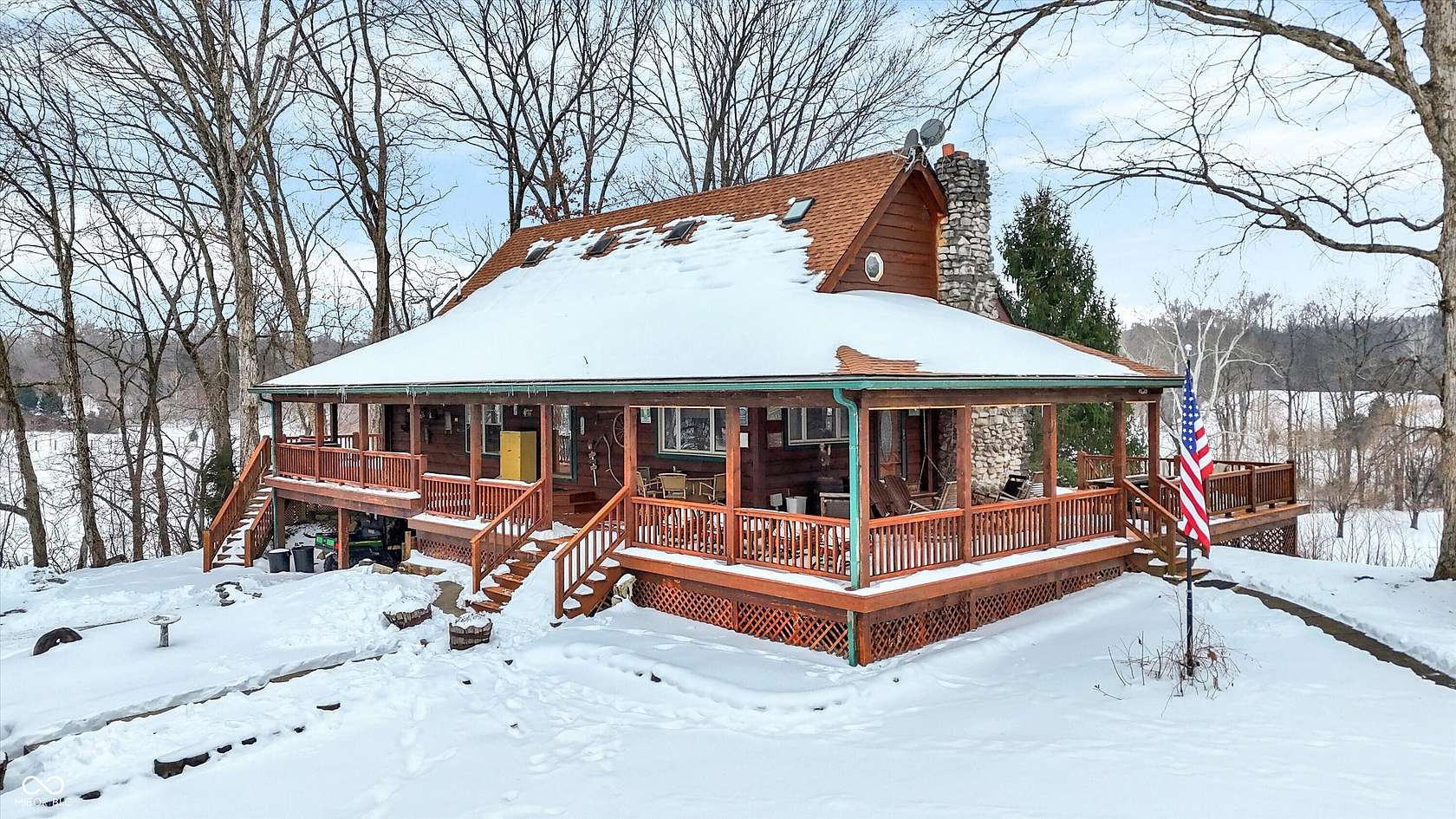 12.6 Acres of Recreational Land with Home for Sale in Martinsville, Indiana