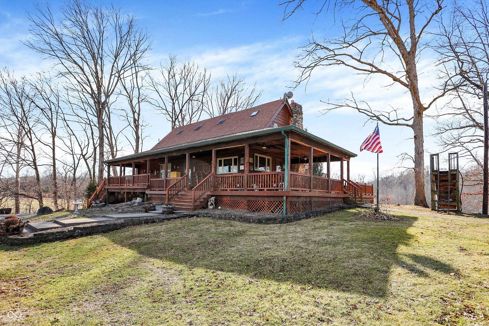 12.6 Acres of Recreational Land with Home for Sale in Martinsville, Indiana