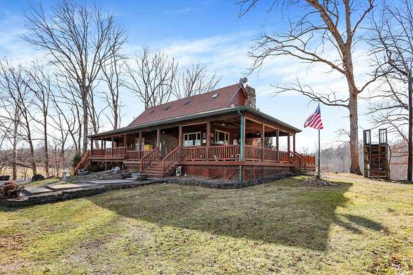 12.6 Acres of Recreational Land with Home for Sale in Martinsville, Indiana