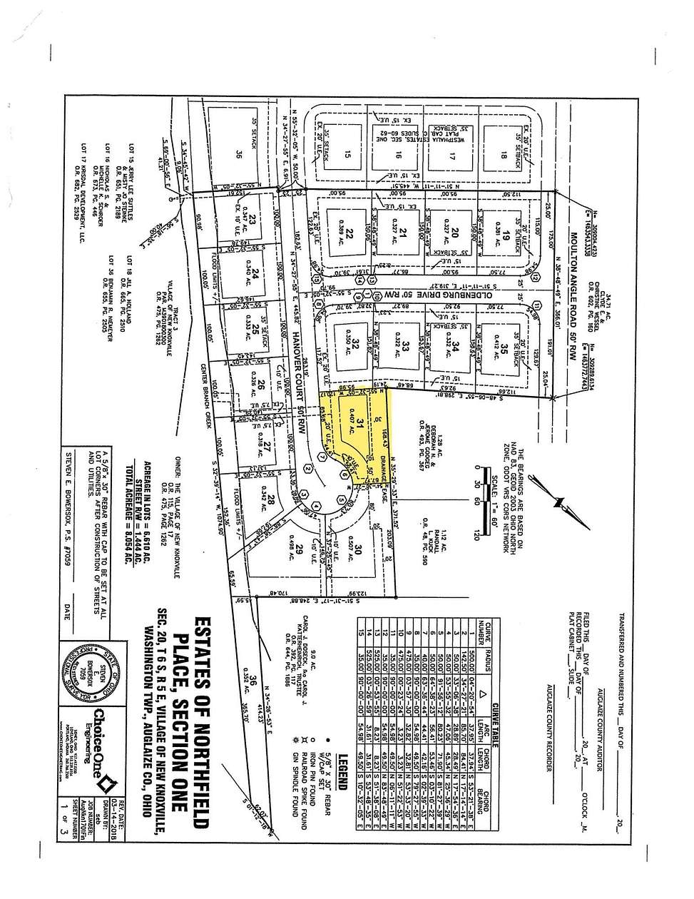 0.41 Acres of Residential Land for Sale in New Knoxville, Ohio