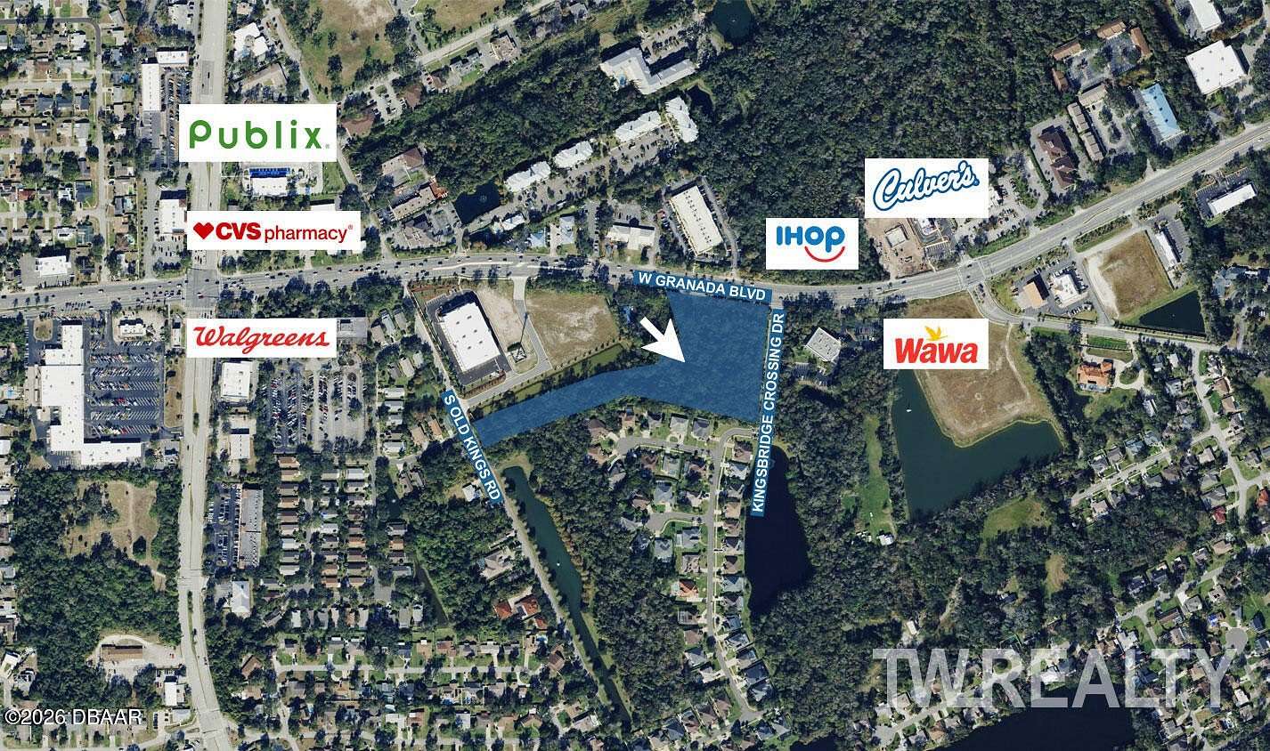 6.85 Acres of Mixed-Use Land for Sale in Ormond Beach, Florida