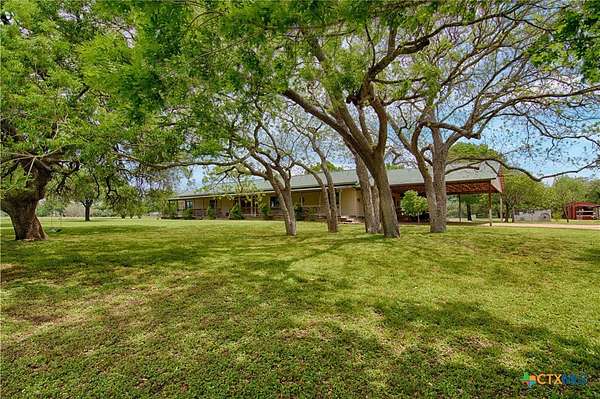 37.8 Acres of Agricultural Land with Home for Sale in Moulton, Texas