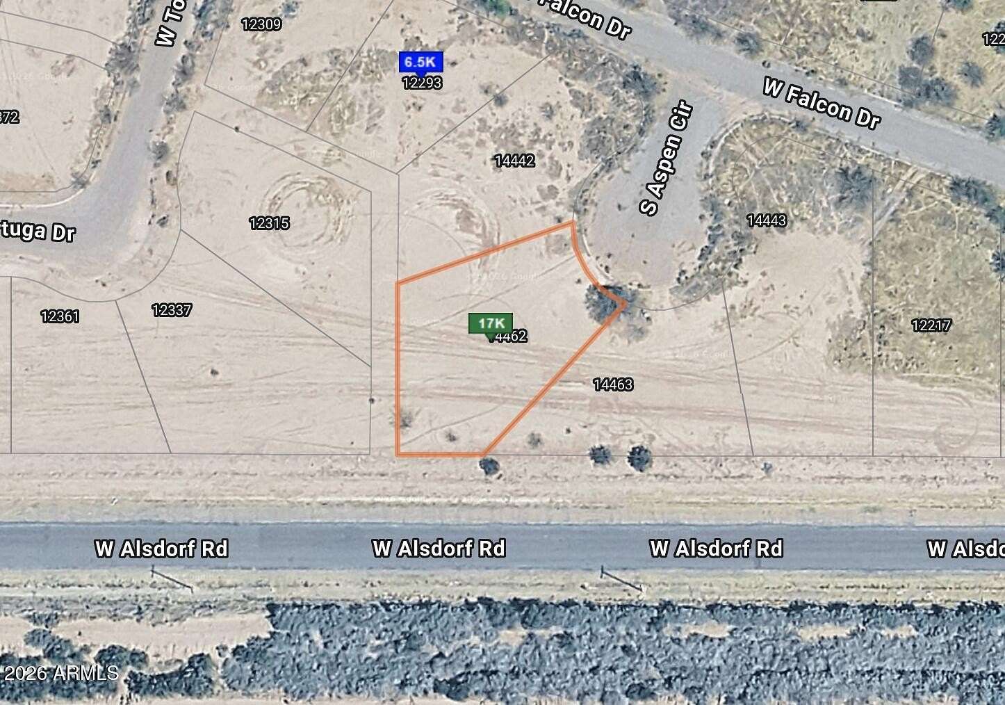 0.27 Acres of Residential Land for Sale in Arizona City, Arizona