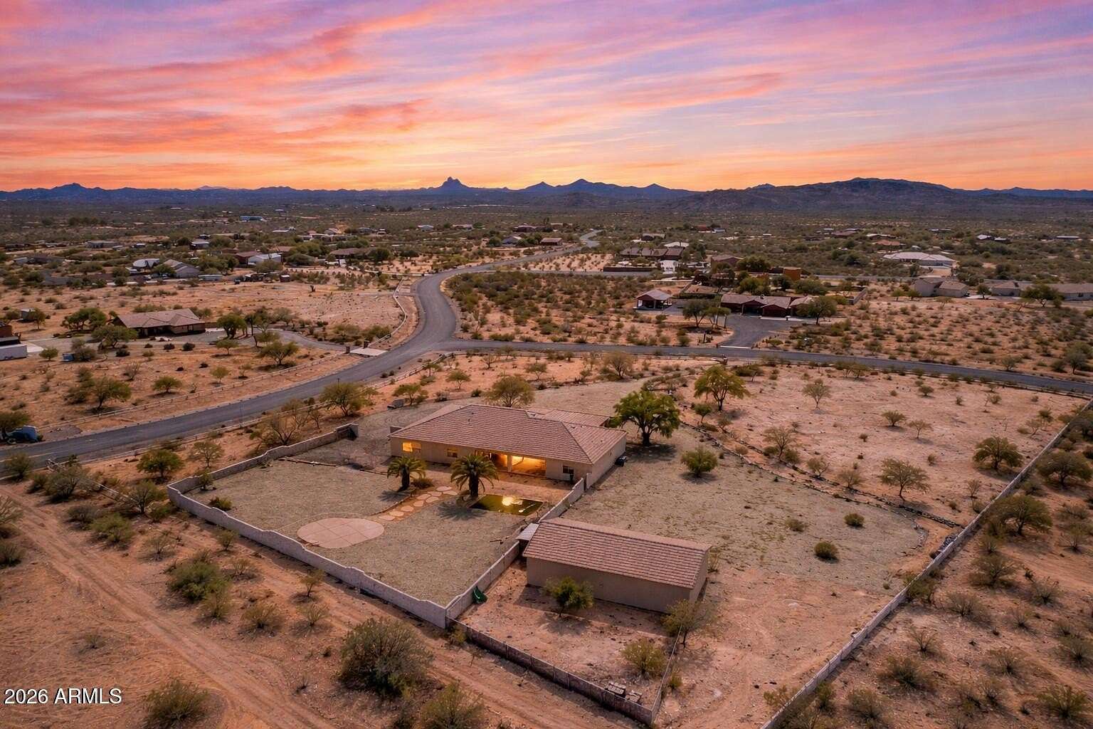 3.79 Acres of Land with Home for Sale in Wickenburg, Arizona