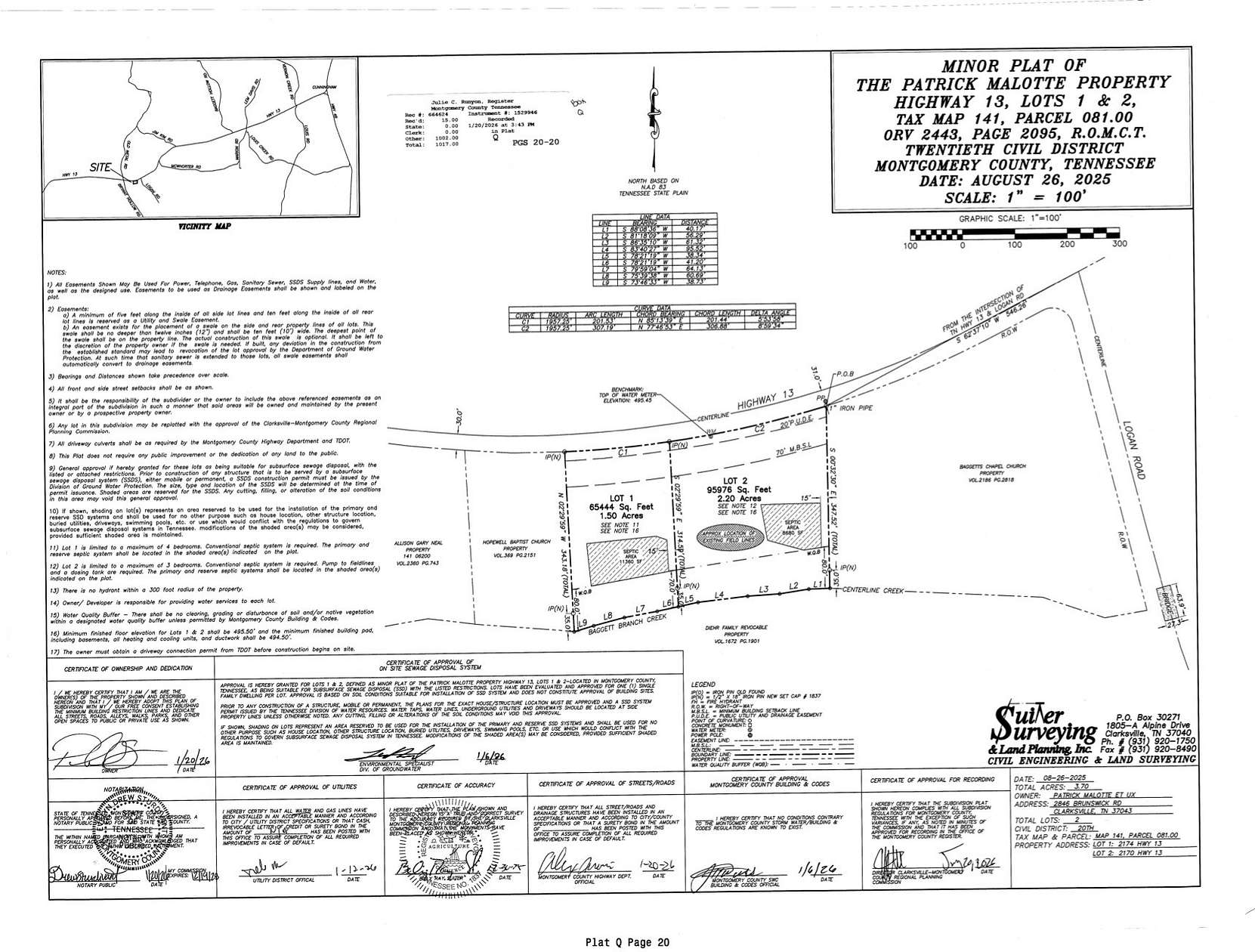 1.5 Acres of Land for Sale in Cunningham, Tennessee