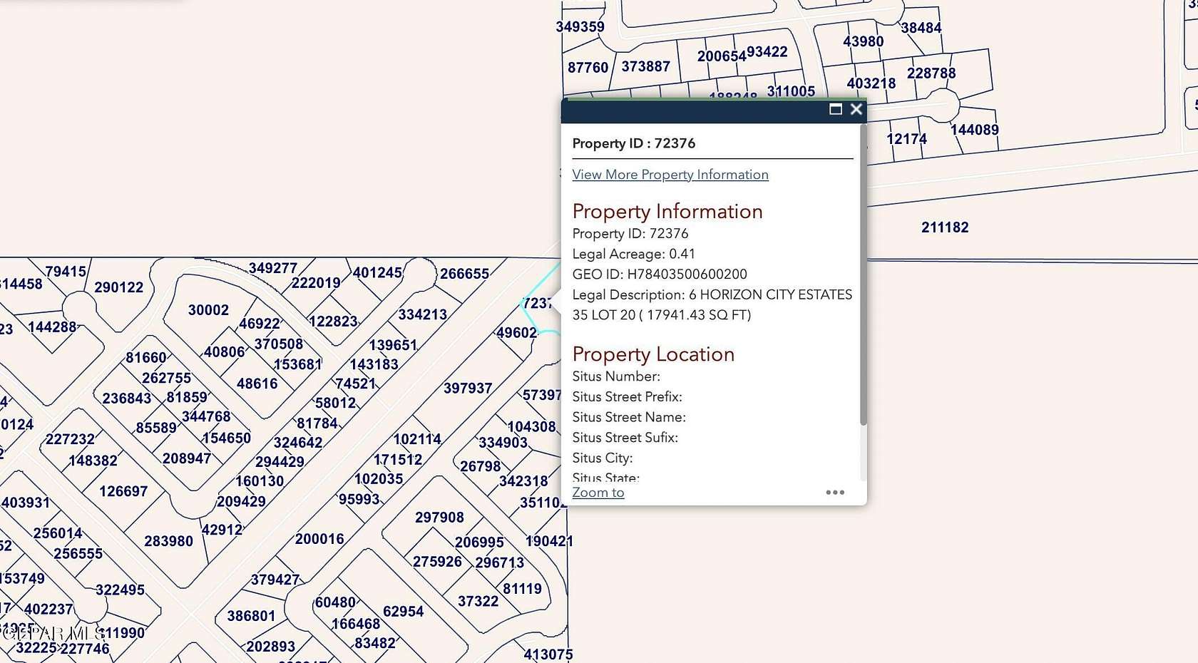 0.41 Acres of Residential Land for Sale in Horizon City, Texas