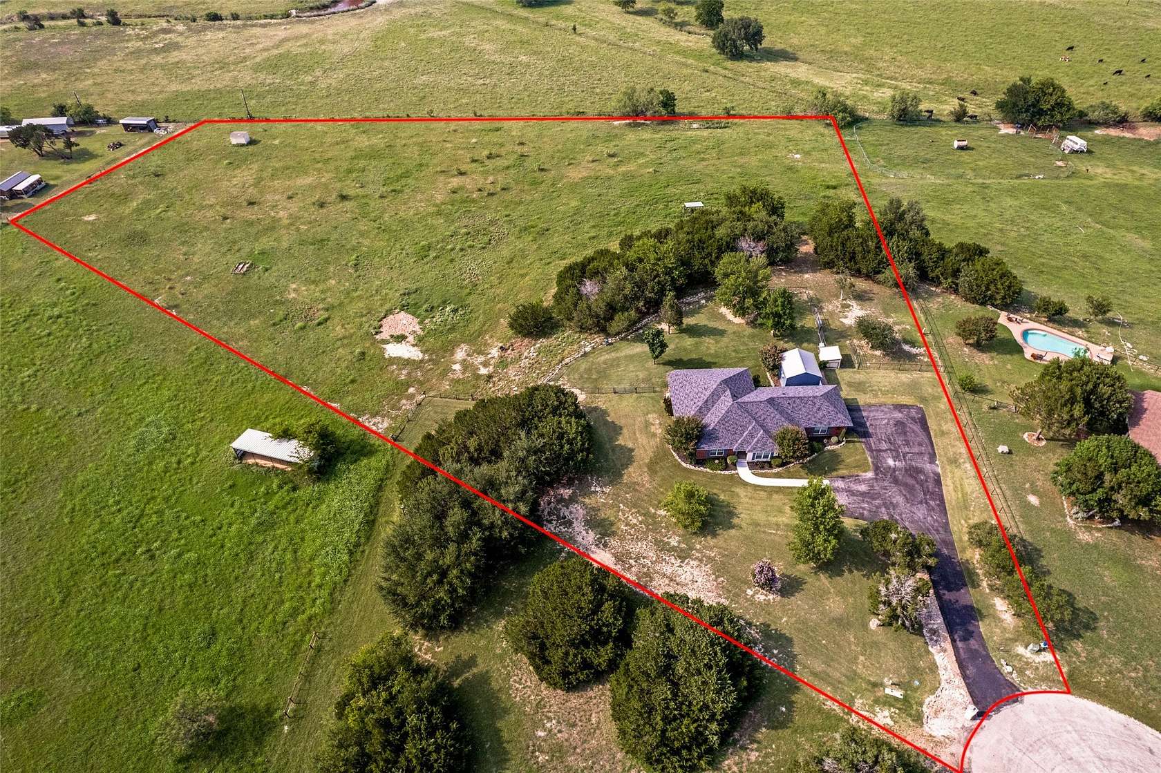 5.1 Acres of Land with Home for Sale in Granbury, Texas