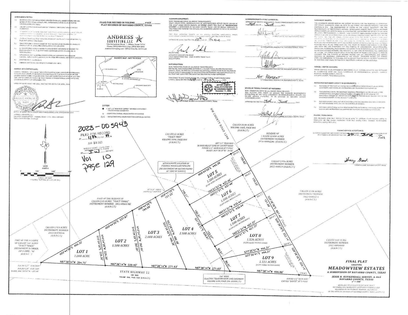 1.5 Acres of Residential Land for Sale in Barry, Texas