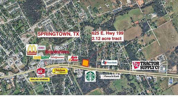 2.13 Acres of Land for Sale in Springtown, Texas