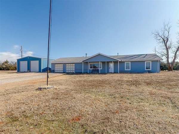 5 Acres of Residential Land with Home for Sale in Harrah, Oklahoma