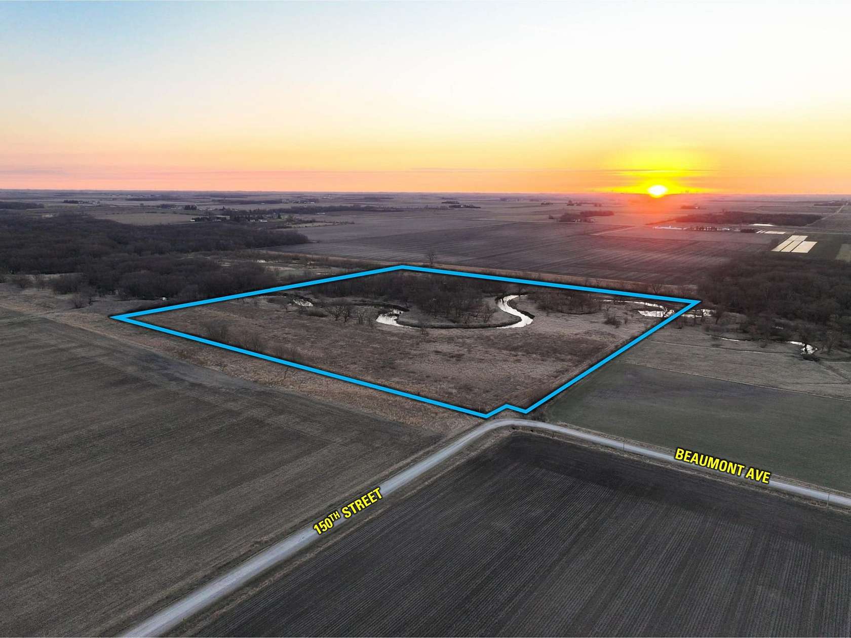 40 Acres of Recreational Land & Farm for Sale in Charles City, Iowa