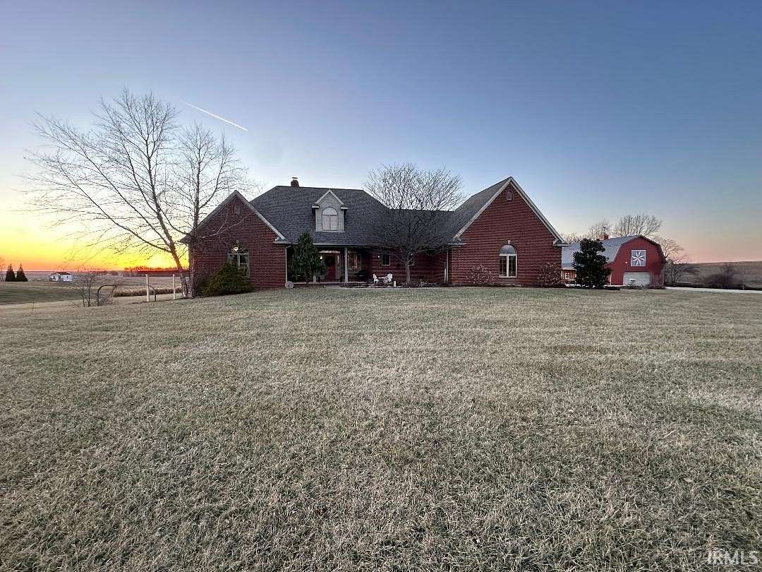 6.83 Acres of Land with Home for Sale in Haubstadt, Indiana