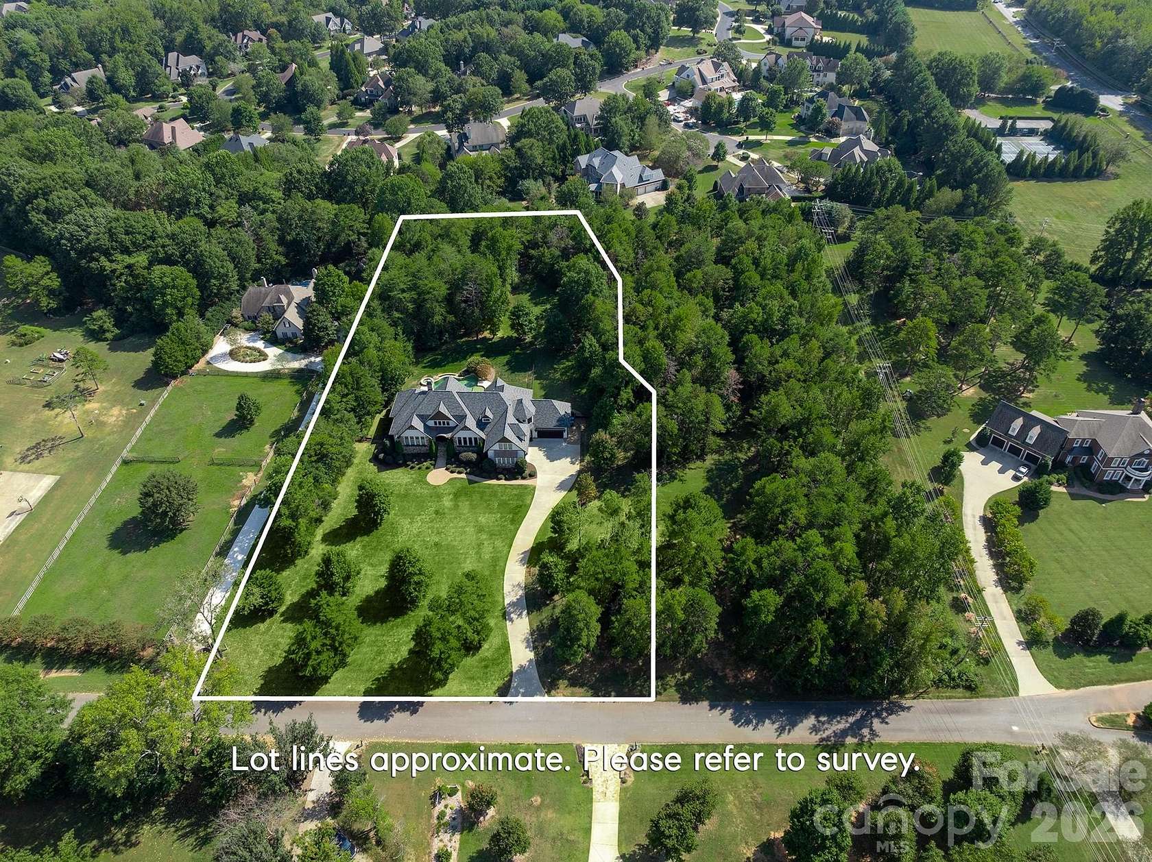 2.76 Acres of Residential Land with Home for Sale in Waxhaw, North Carolina