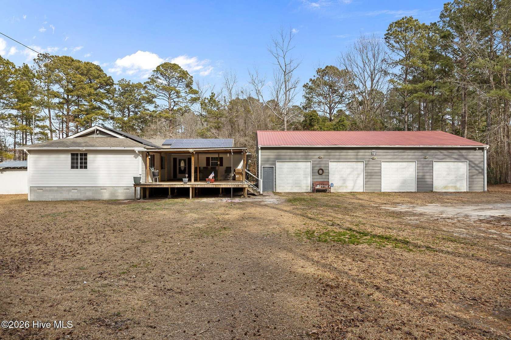 27 Acres of Land with Home for Sale in Trenton, North Carolina