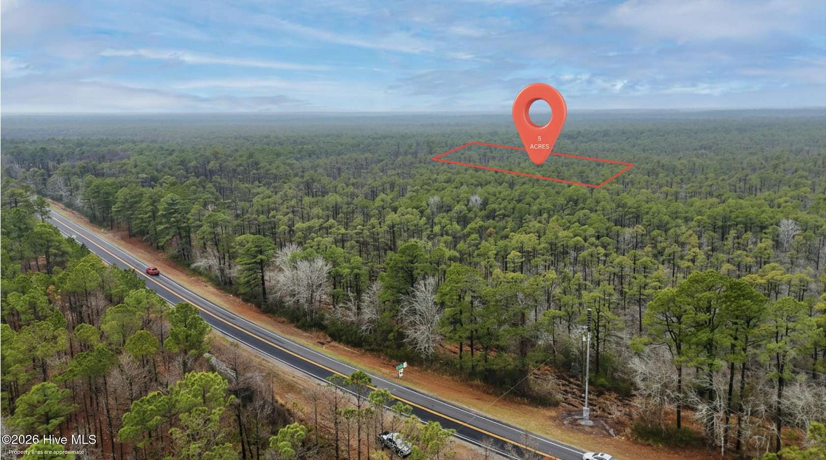 5 Acres of Residential Land for Sale in Boiling Spring Lakes, North Carolina