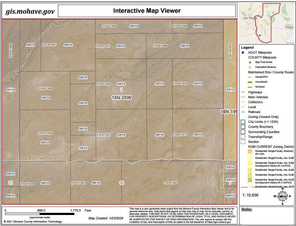 40 Acres of Recreational Land for Sale in Topock, Arizona
