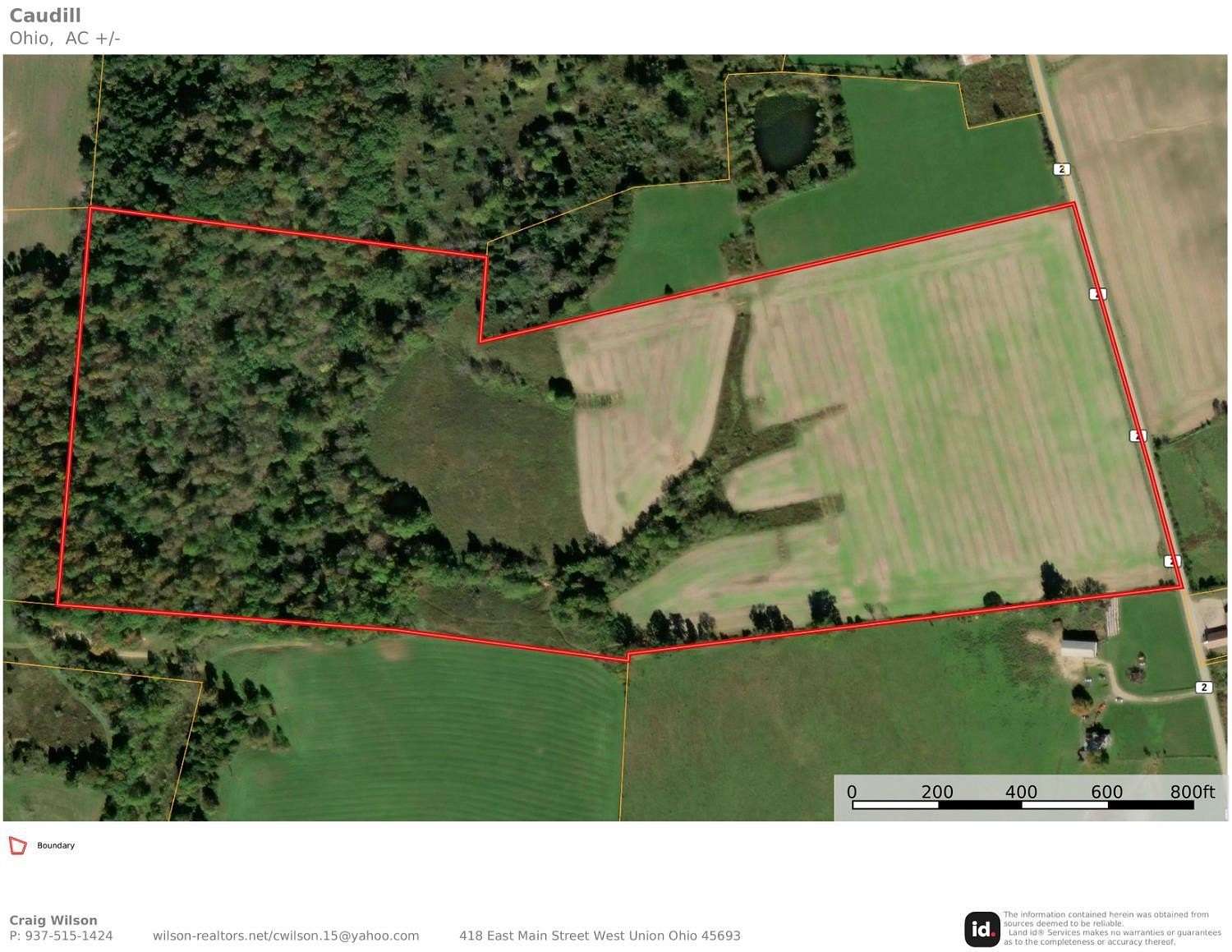 50 Acres of Land for Sale in Winchester, Ohio