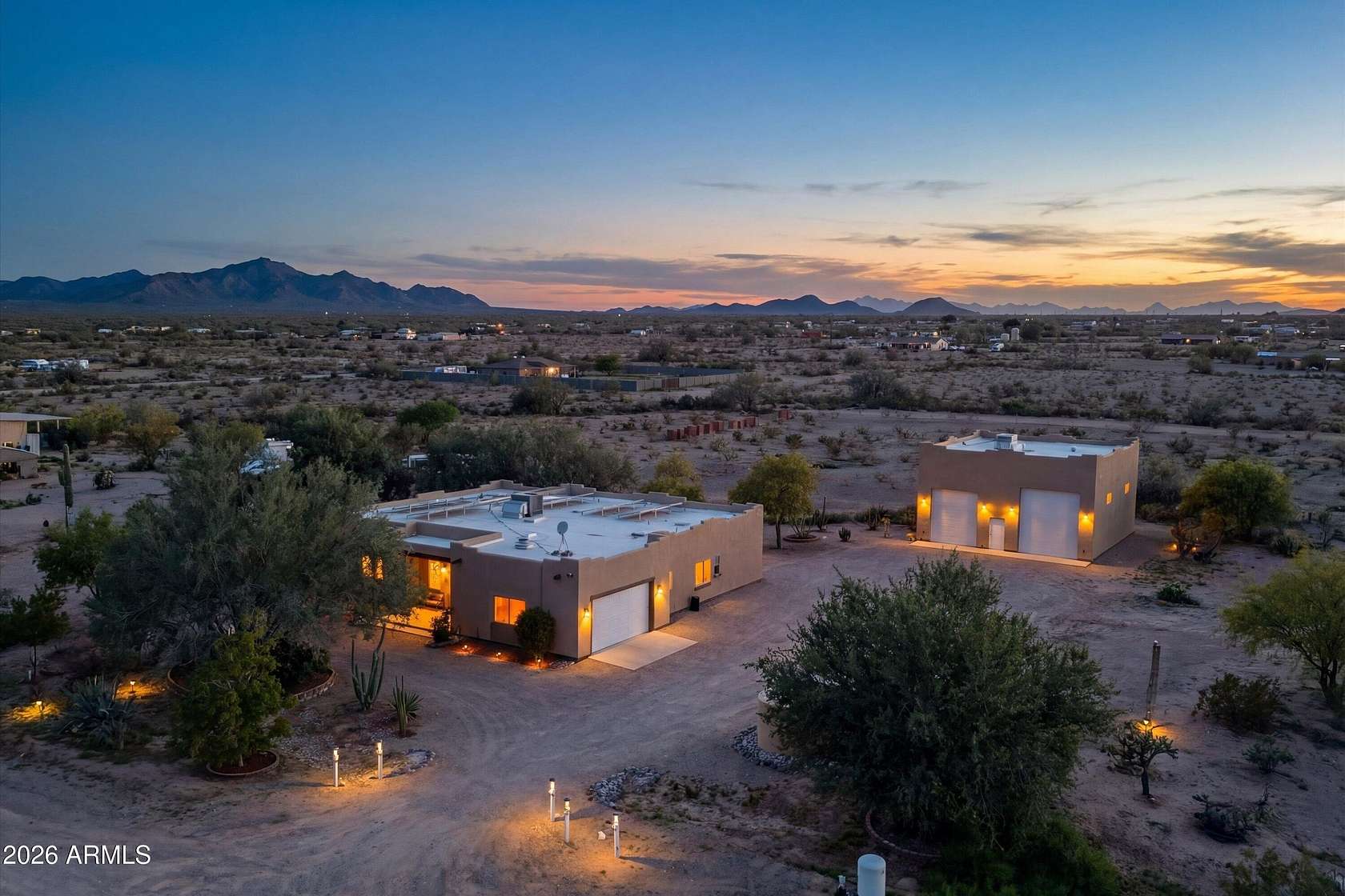 2 Acres of Residential Land with Home for Sale in Tonopah, Arizona