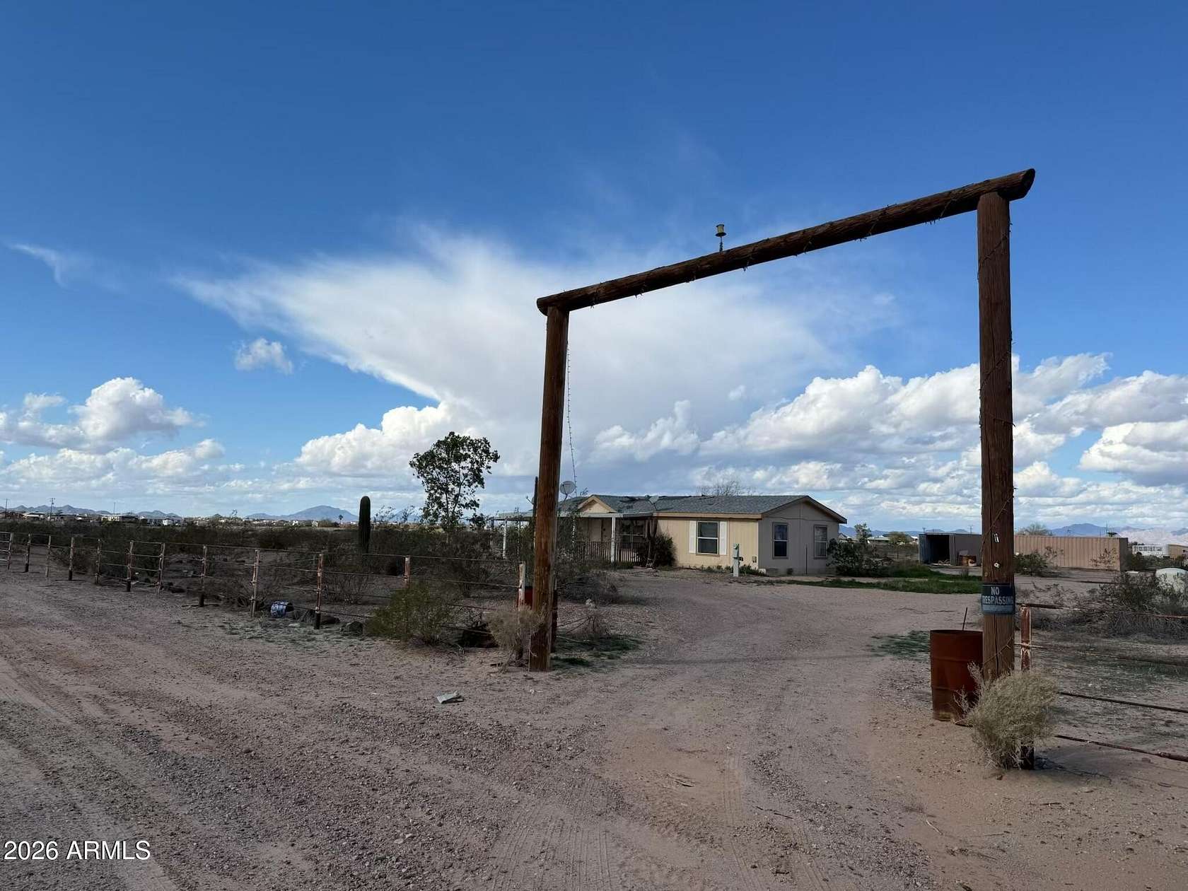 2.75 Acres of Residential Land with Home for Sale in Tonopah, Arizona