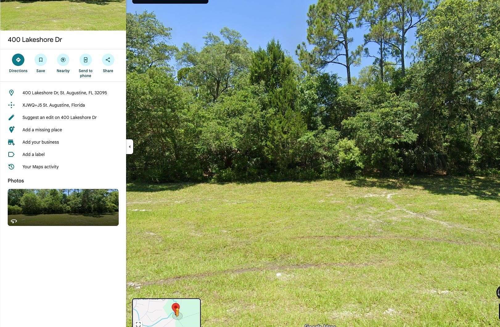 0.32 Acres of Residential Land for Sale in St. Augustine, Florida