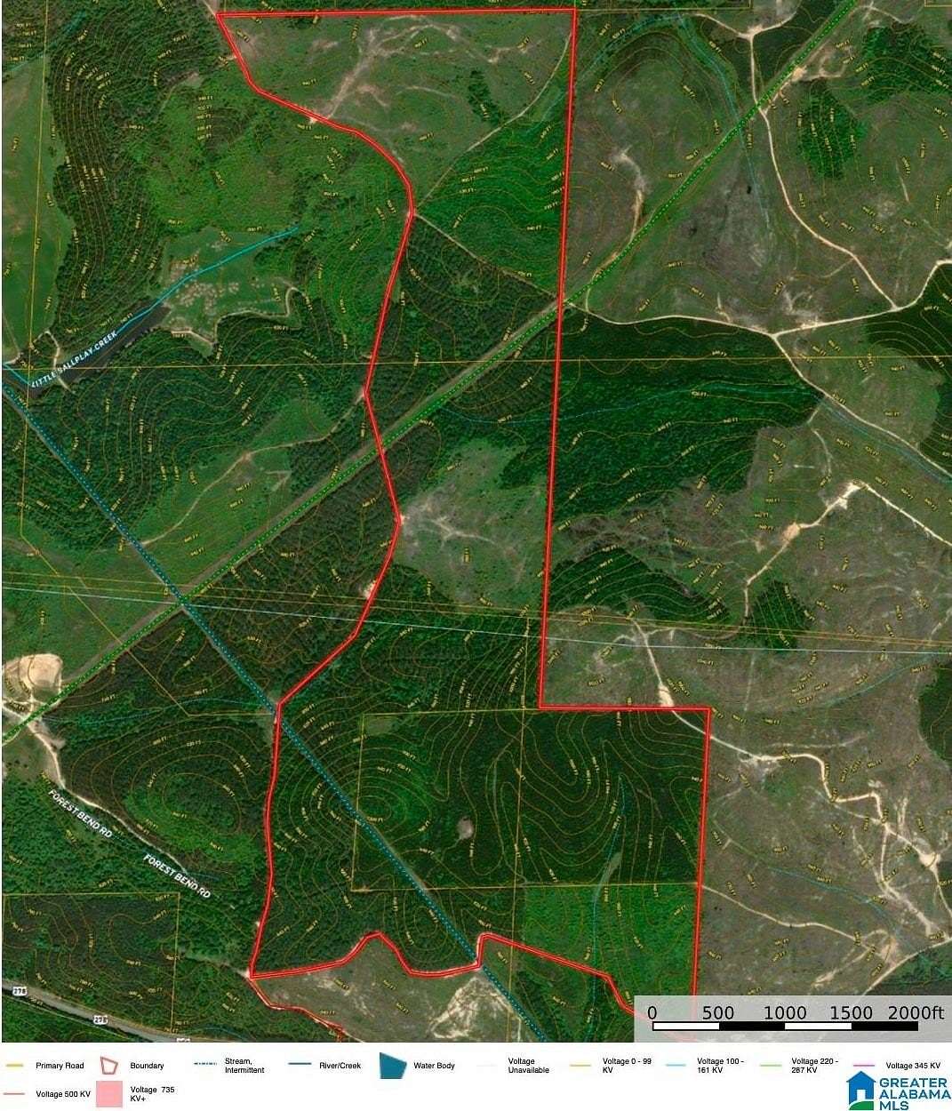 335 Acres of Recreational Land for Sale in Piedmont, Alabama