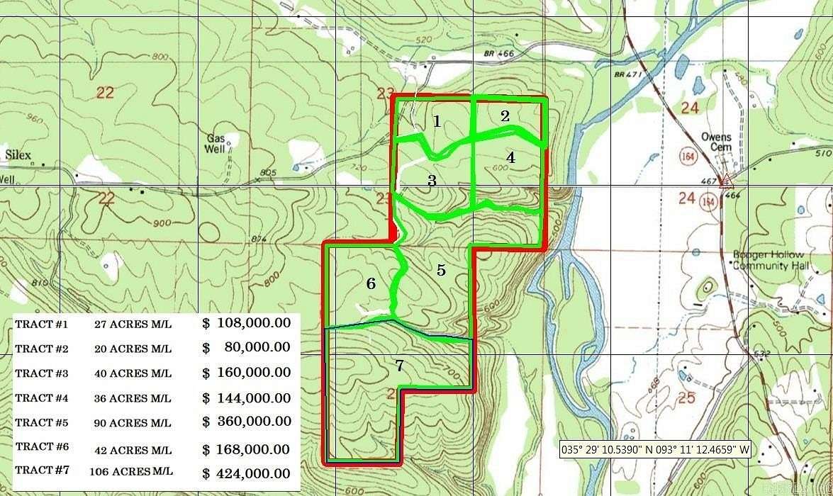 27 Acres of Recreational Land for Sale in Dover, Arkansas