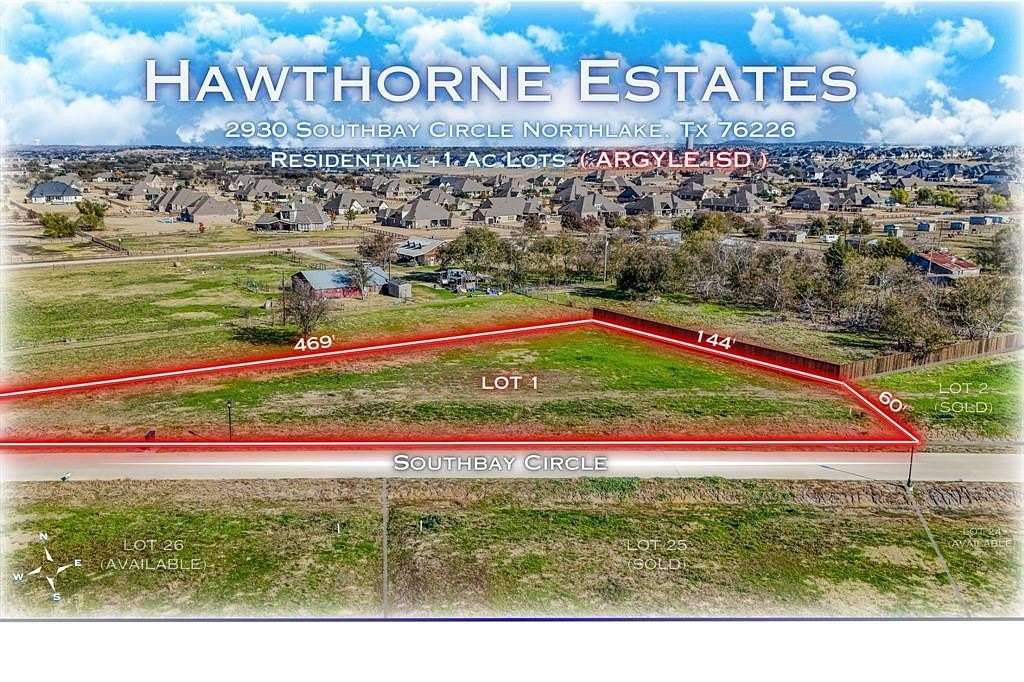 0.9 Acres of Residential Land for Sale in Northlake, Texas