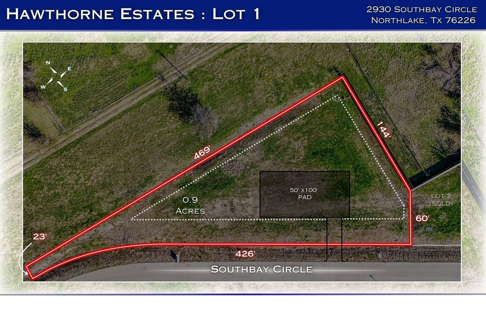 0.9 Acres of Residential Land for Sale in Northlake, Texas