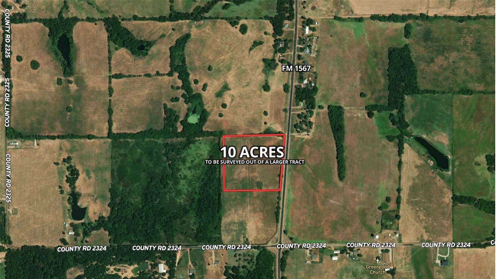 10 Acres of Residential Land for Sale in Como, Texas