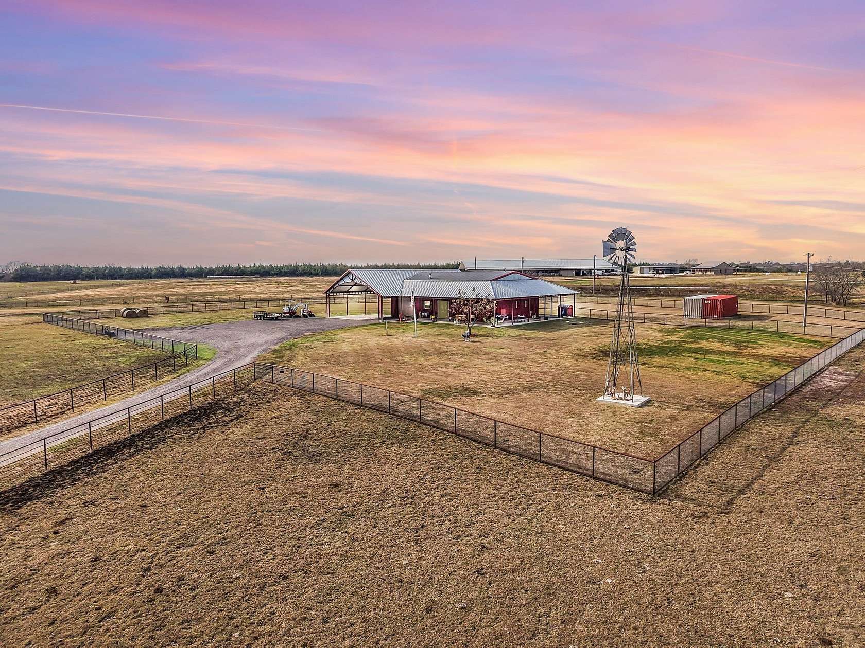 12.3 Acres of Land with Home for Sale in Trenton, Texas