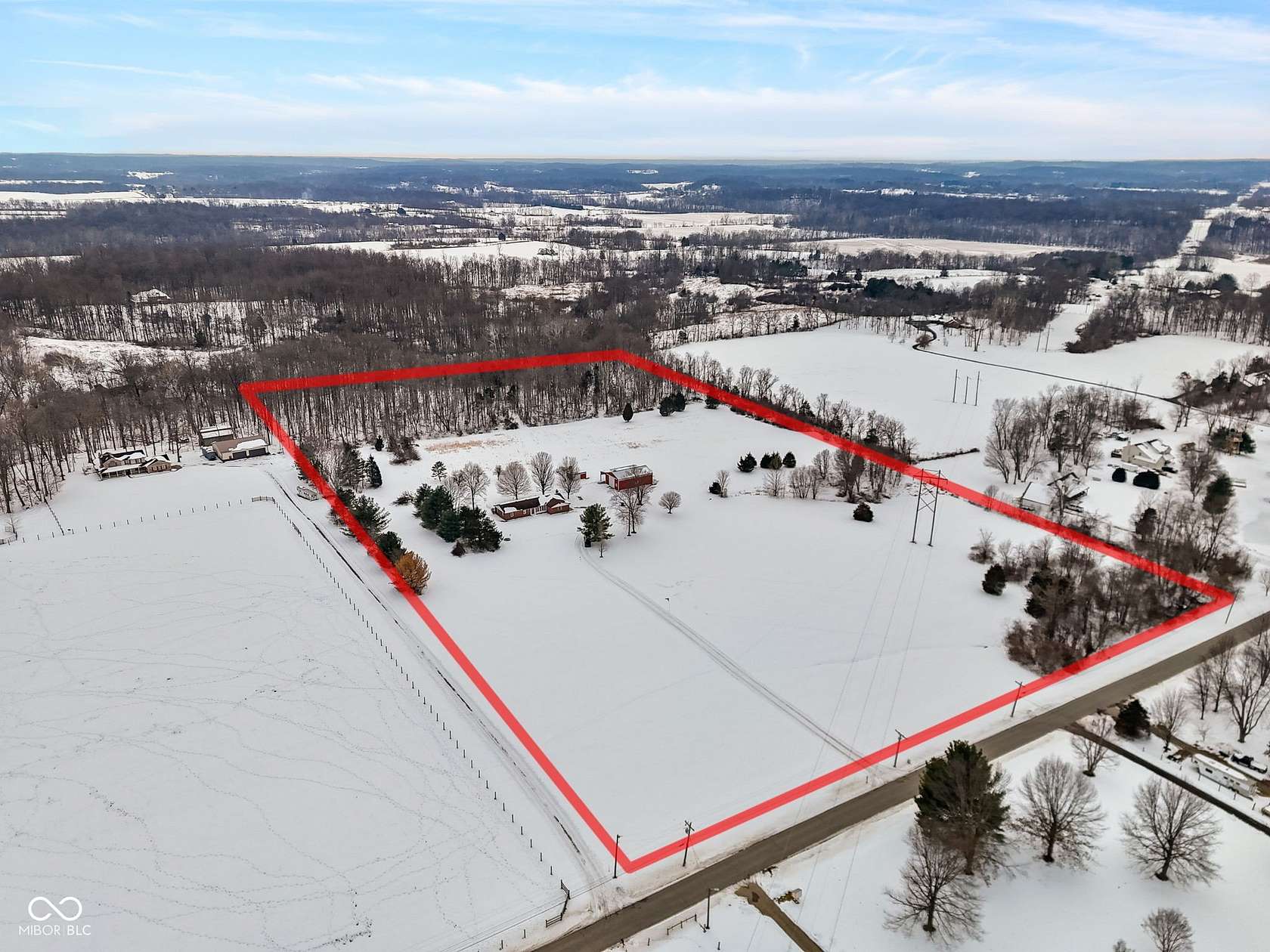 19.4 Acres of Land with Home for Sale in Martinsville, Indiana