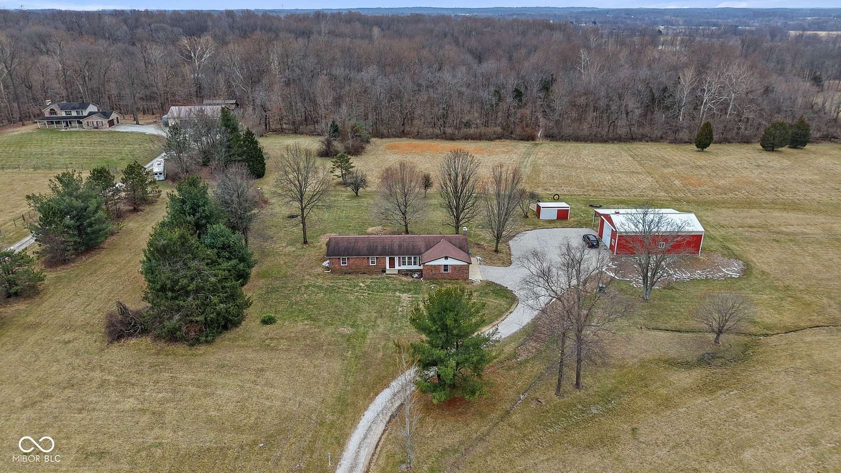 19.4 Acres of Recreational Land with Home for Sale in Martinsville, Indiana