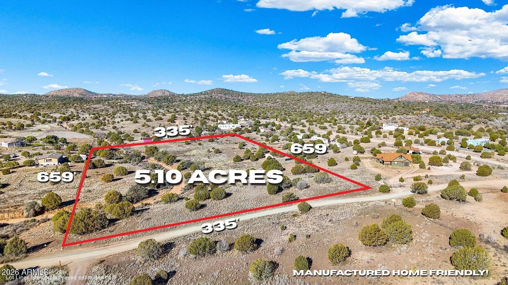 5.1 Acres of Residential Land for Sale in Chino Valley, Arizona
