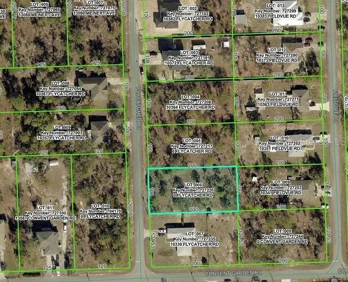 0.46 Acres of Residential Land for Sale in Weeki Wachee, Florida