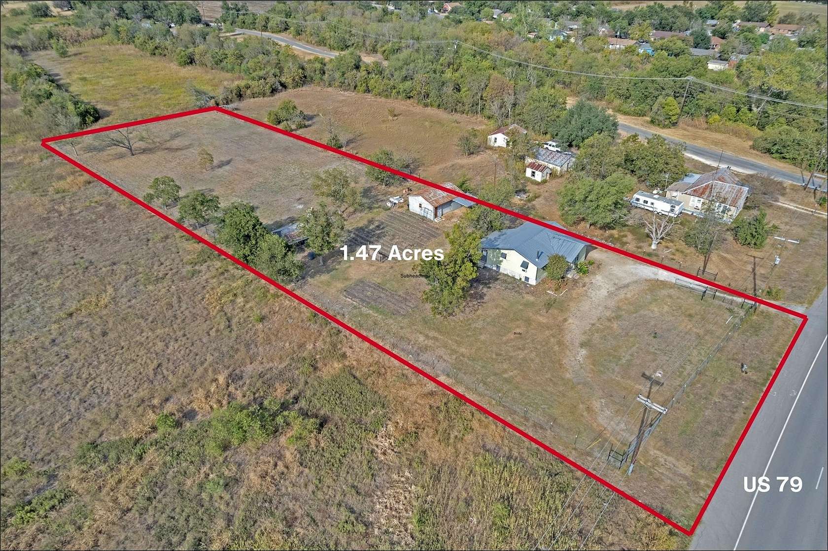 1.47 Acres of Residential Land for Sale in Taylor, Texas