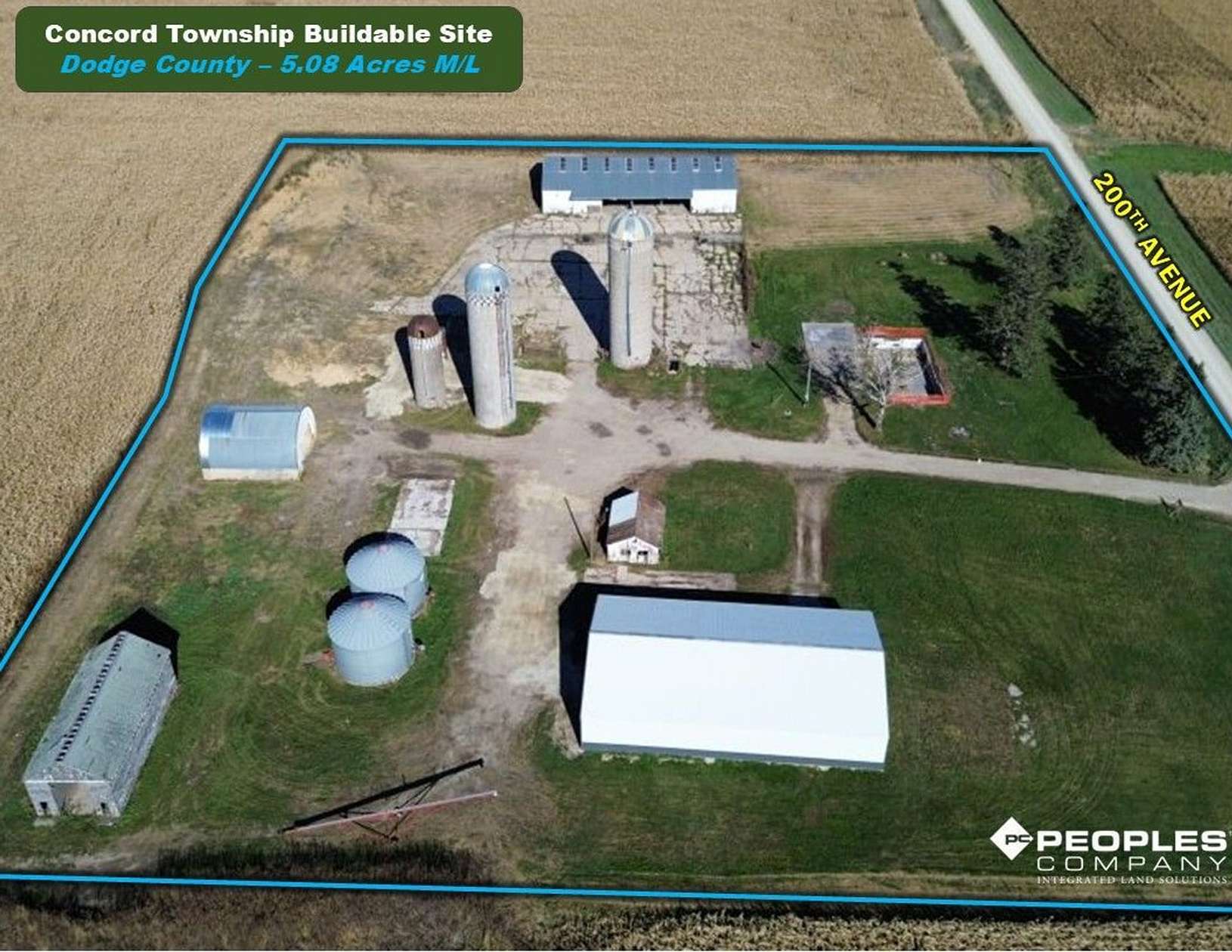 5 Acres of Agricultural Land for Sale in West Concord, Minnesota