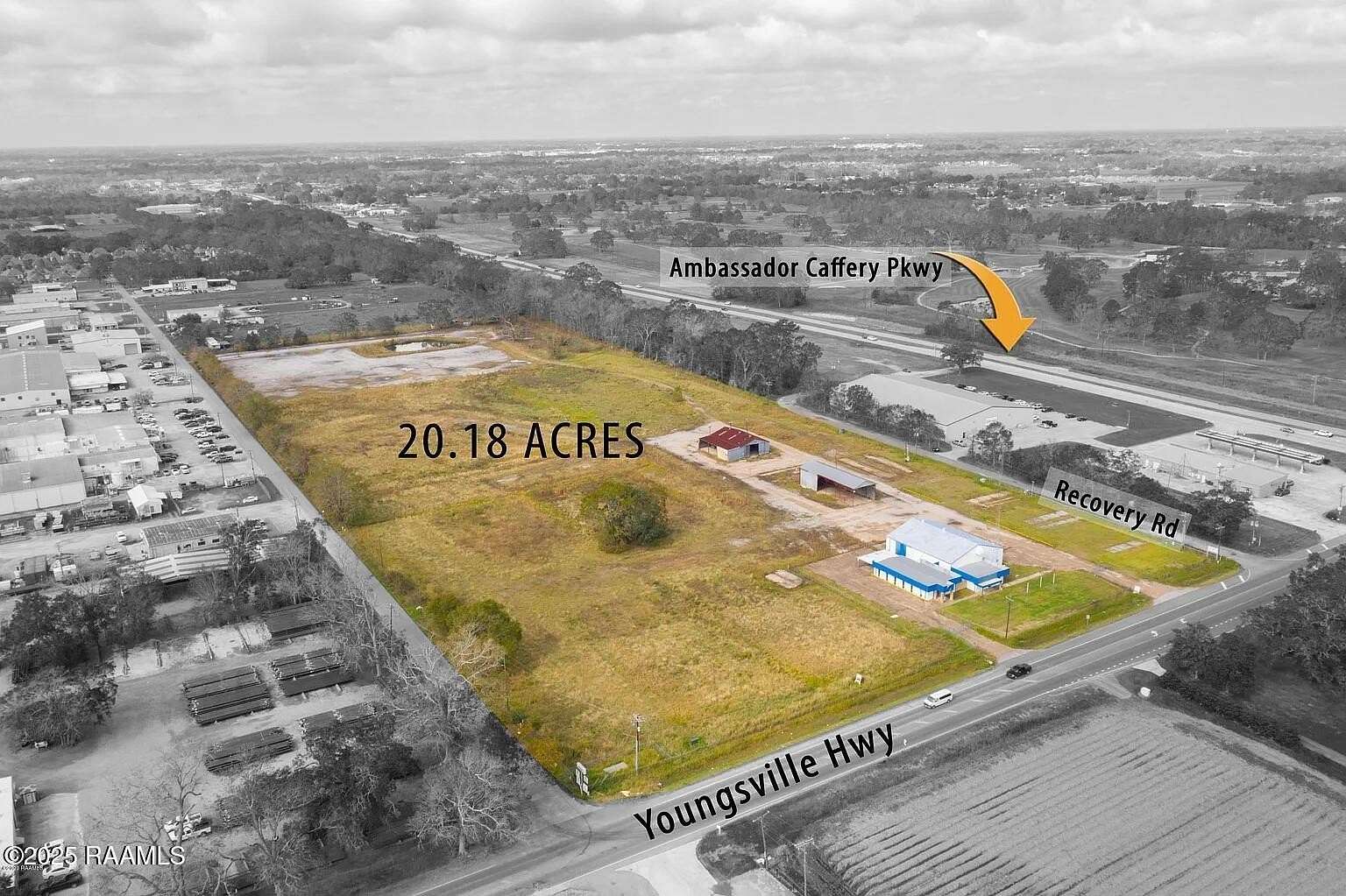 20.2 Acres of Commercial Land for Sale in Youngsville, Louisiana