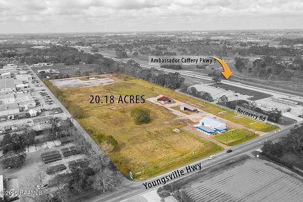 20.2 Acres of Improved Commercial Land for Sale in Youngsville, Louisiana