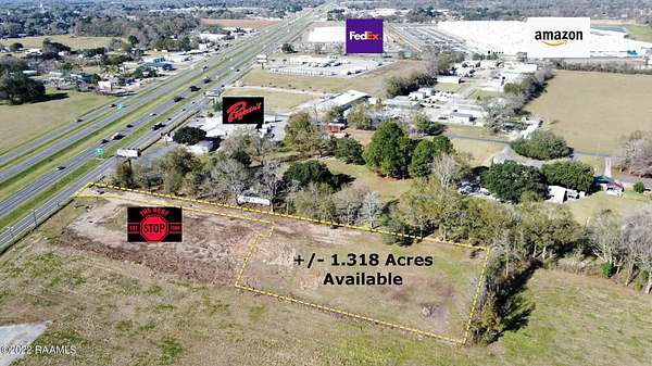 1.32 Acres of Commercial Land for Sale in Lafayette, Louisiana