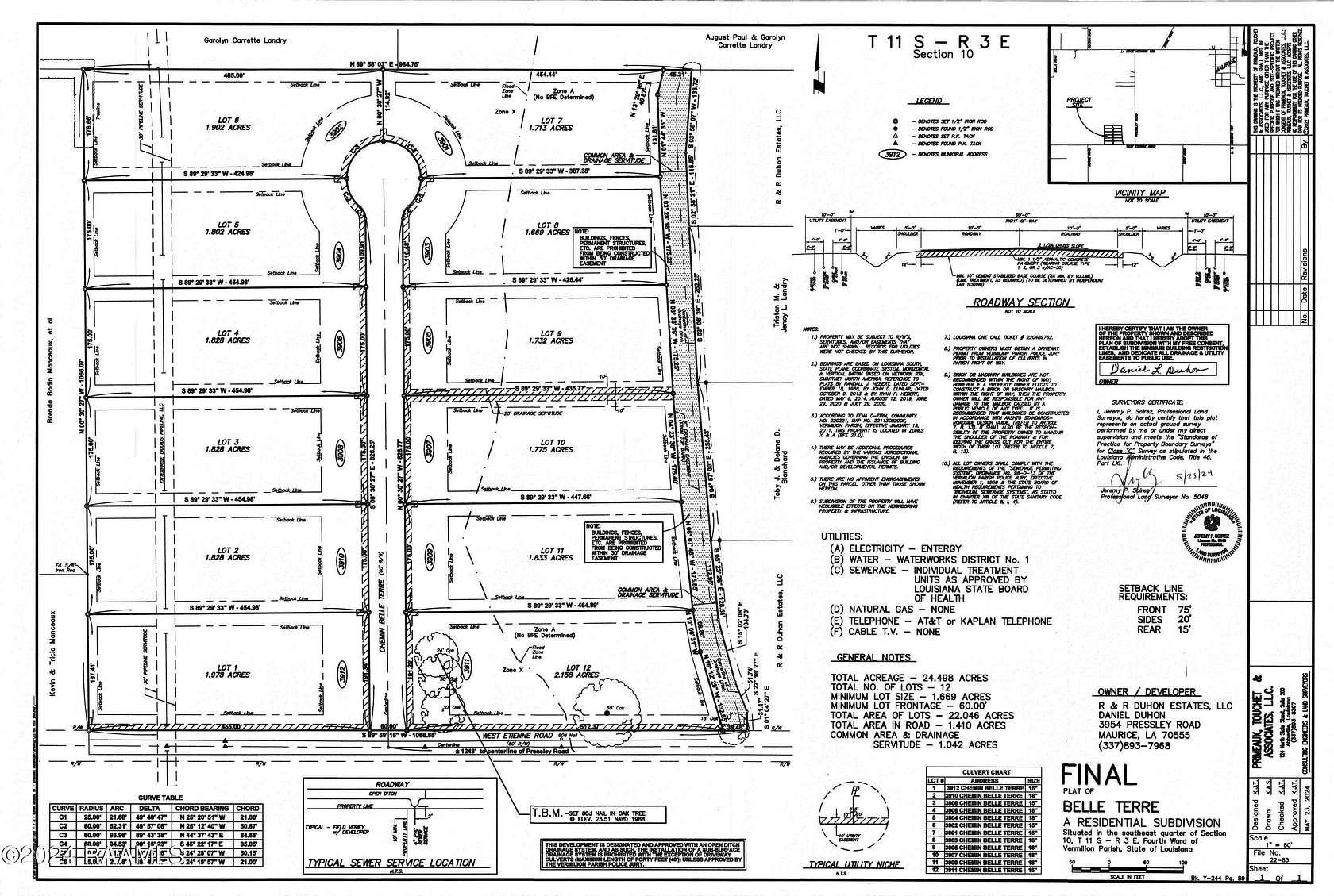 1.85 Acres of Residential Land for Sale in Maurice, Louisiana