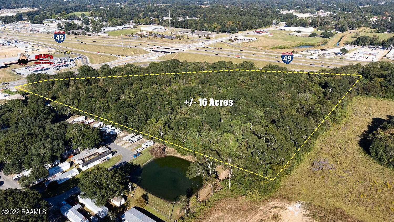 16.3 Acres of Land for Sale in Lafayette, Louisiana