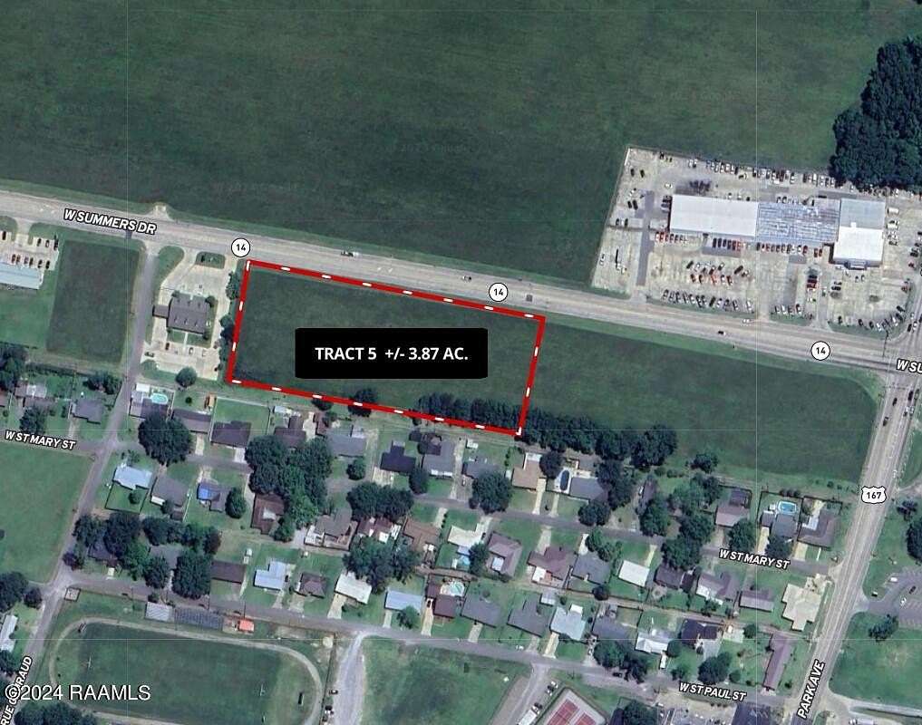 3.87 Acres of Commercial Land for Sale in Abbeville, Louisiana