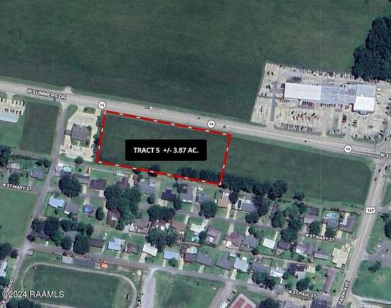 3.87 Acres of Commercial Land for Sale in Abbeville, Louisiana