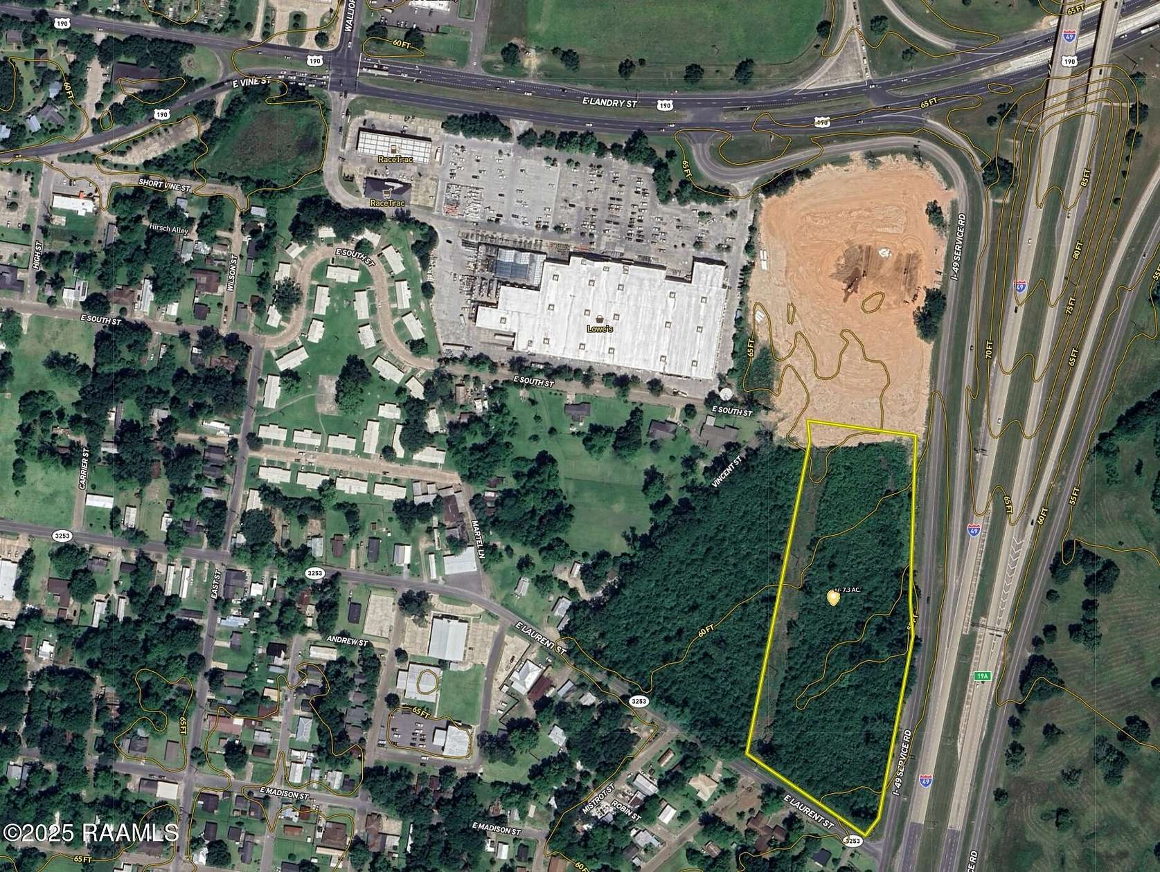 7.3 Acres of Commercial Land for Sale in Opelousas, Louisiana