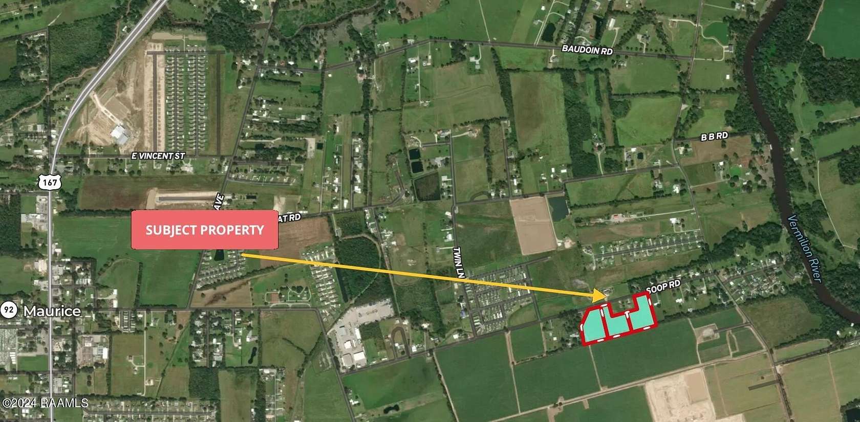 3.7 Acres of Residential Land for Sale in Maurice, Louisiana