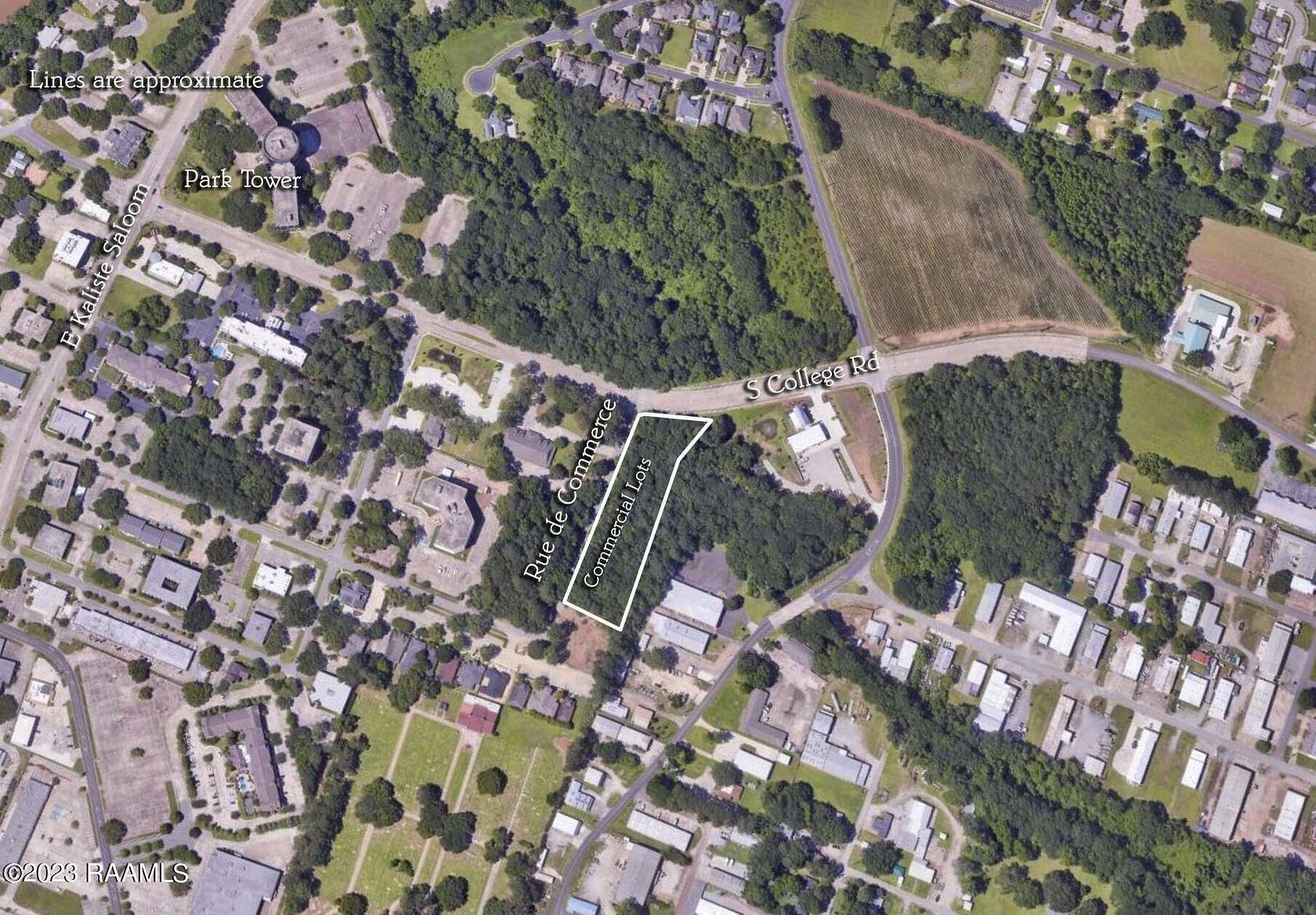 3.65 Acres of Commercial Land for Sale in Lafayette, Louisiana