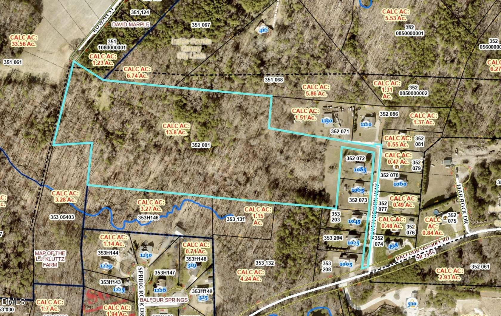 15.5 Acres of Recreational Land for Sale in Salisbury, North Carolina