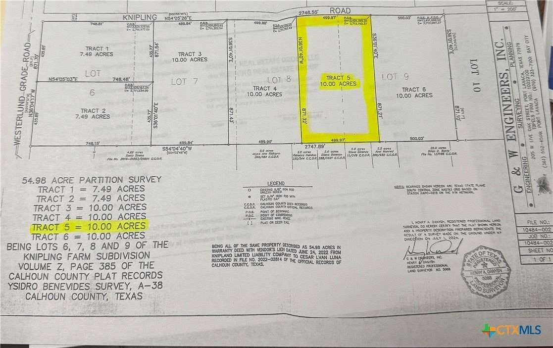 10 Acres of Residential Land for Sale in Port Lavaca, Texas