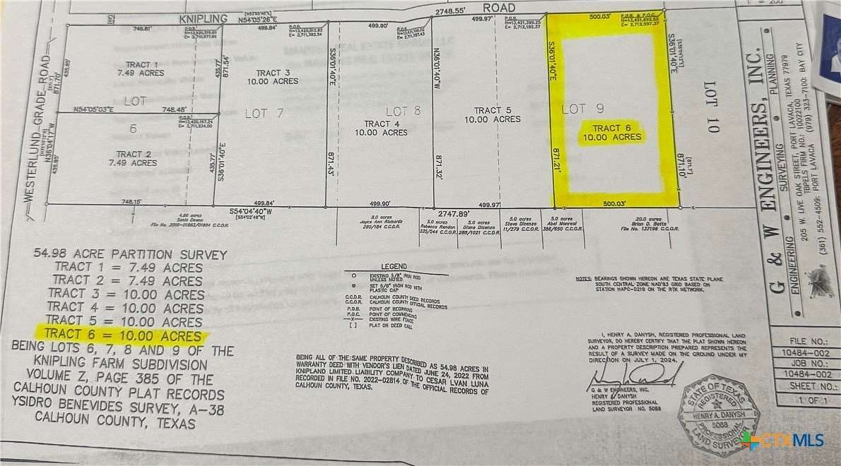 10 Acres of Residential Land for Sale in Port Lavaca, Texas